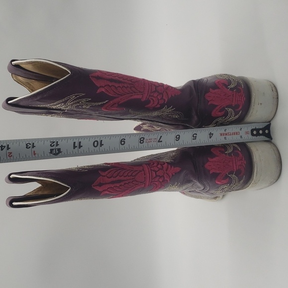 264- Aguila Real Women's Boots Genuine Leather Made In Mexico Size 9 - Picture 8 of 8